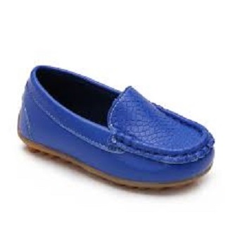 kids blue loafers